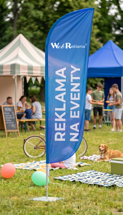 flaga reklamowa typu winder od WebReklamy